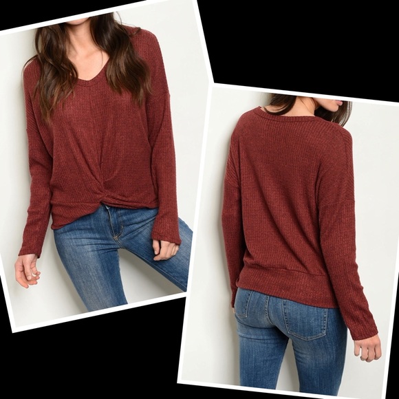 ❄️KNOT FRONT COMFY COZY SWEATER-NEW❄️ - Picture 2 of 4